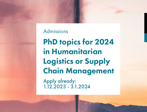 PhD topics for 2024 at Supply Chain Management and Social Responsibility